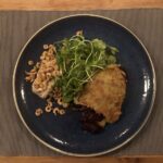 Skrei met rösti en rode ui