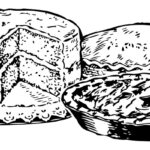 Kwark-maanzaadcake met zwarte bessen